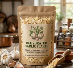 Flocons d'ail déshydratés de qualité supérieure pour la cuisine et l'assaisonnement, flocons d'ail déshydratés naturels, qualité export à bas prix - Product Image 3