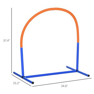 Percorso ad ostacoli blu a 4 pezzi con borsa per il trasporto per l'allenamento all'aperto di cani anziani - Product Image 3