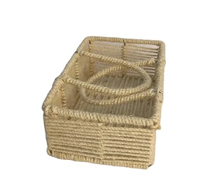 ตะกร้าปอกระเจาและตะกร้าเก็บผลไม้ธรรมชาติ - Product Image 4