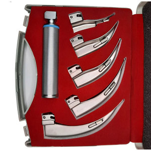 Jackbilly Enterprises Macintosh Laryngoscope <b>Instrument</b> Set Five Blades Fiber <b>Optic</b> Illumination System Manual Operation Durable - Product Image 3