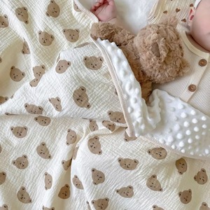 Couverture pour bébé nouveau-né en gaze 100% coton à six couches, tissée, antimicrobienne - Product Image 5