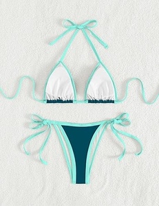 Ensemble de lingerie sexy pour femmes, soutien-gorge et bikini en dentelle, effet push-up - Product Image 4