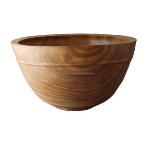 Eco Friendly <b>Wooden</b> Deep Acacia <b>Bowl</b> Reusable Dish Serving <b>Bowls</b> Export Fine Quality Natural Finished <b>Wooden</b> <b>Fruits</b> <b>Bowls</b> Export - Product Image 1