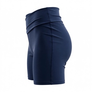 Pantalones Cortos de Compresión Amkoor para Hombre, Cintura Alta, Bloques de Color Azul Rey, Tallas Grandes, Casuales, Deportivos, Cintura Elástica, Tejido de Poliéster - Product Image 4