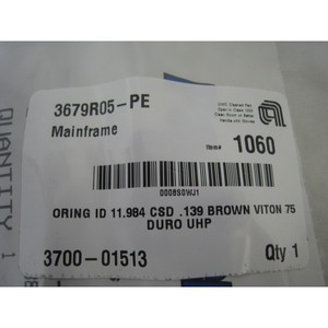 NEW AMAT 3700-01513 โอริง รหัสสินค้า 11.984 CSD .139 สีน้ำตาล - อุปกรณ์และอะไหล่เซมิคอนดักเตอร์ระดับโลกที่เชื่อถือได้ - Product Image 1