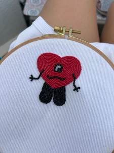 Top élégant brodé à la main avec de magnifiques broderies décoratives pour femmes, tendance mode - Product Image 3
