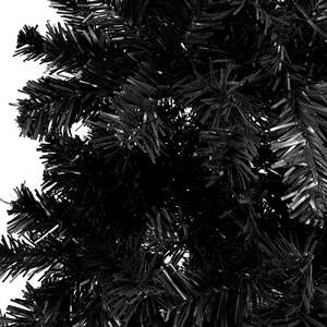 Árbol de Navidad Delgado Ajustable con Brazos de PVC Negro y Acero - Product Image 4