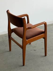 Chaise de salle à manger moderne en bois massif, fauteuil rembourré, chaise d'appoint en bois pour restaurant, hôtel, maison, salle à manger - Product Image 5