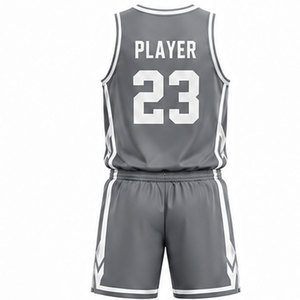 Ensemble de vêtements de sport pour équipe de basketball, avec tissu polyester de qualité supérieure, technologie d'évacuation de l'humidité et impression personnalisée vibrante - Product Image 2