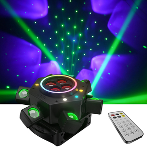 50W-120W LED Moving Head DMX512 Beam Wash Laser Strobe 2/3/4/6 Arm Bee Eye & Magic Ball Effekt DJ-Lichter - Product Image 5
