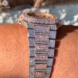 Montre de luxe Charm Jewells en acier inoxydable, boîtier 40 mm, analogique, mécanique, lumineuse, design tendance, bracelet homme 20 cm, date automatique, étanche - Product Image 3