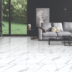 Carreaux de sol et de mur en porcelaine moderne Statuario Veil Endless, finition mate, résistants aux acides, dalles intérieures pour villa, 60x120 CM - Product Image 1