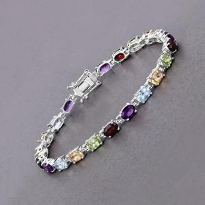 925 Sterling Silver Moissanite <b>Charm</b> Chain Link Tennis <b>Bracelet</b> Hip Hop Fashion Jewelry Designer Statement - Product Image 3