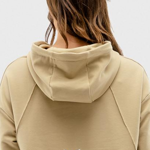 Sudadera Corta de Moda para Mujer, Nueva Colección de Invierno, con Logo Frontal, Sudadera Lisa para Mujer, Talla Grande, Venta al por Mayor - Product Image 2