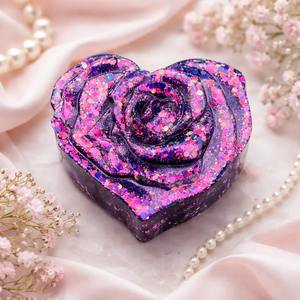 Boîte à bijoux artisanale de luxe en résine florale, petite boîte de rangement personnalisée en résine pour cadeaux souvenirs - Product Image 3