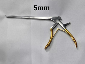 Juego de Kerrison Rongeur de 5 Piezas, 8 Pulgadas, 45 Grados hacia Arriba, 1mm-5mm, Mangos Chapados en Oro, Instrumentos Espinales de Acero Inoxidable de Grado Quirúrgico - Product Image 6
