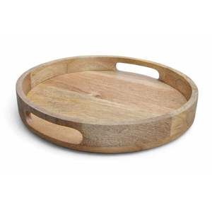 Ensemble de plateaux de service en bois faits à la main, support minimaliste en noyer, finition naturelle, petit-déjeuner, nourriture, cuisine, salle à manger, maison, restaurant, hôtel - Product Image 2