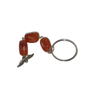 Porte-clés en cristal de haute qualité, cube en cornaline rouge, porte-clés en pierre naturelle, cadeaux pour femmes, vente en gros - Product Image 6