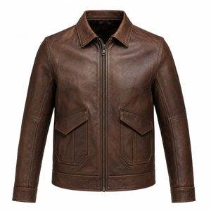 Men's <b>Racer</b> <b>Jacket</b> Stylish Stand Collar Design With Durable Materials For Riding Road Trips And Casual Fashion Looks Cheap - Product Image 1