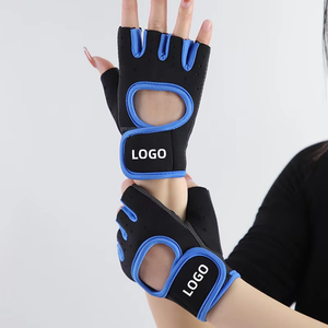 Guantes Deportivos de Poliéster con Logotipo Personalizado, Transpirables, Antideslizantes, con Correa Ajustable para la Muñeca, de Medio Dedo, para Levantamiento de Pesas y Entrenamiento en Gimnasio - Product Image 1