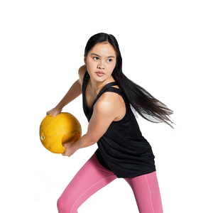 Débardeur noir à col rond pour femme, couleur unie, respirant, tricoté, sans manches, style sportif et décontracté - Product Image 4
