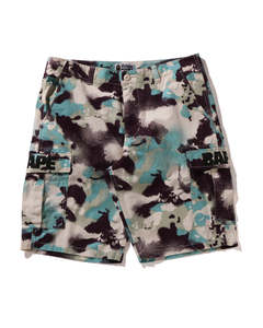 Pantalones Cortos Cargo de Camuflaje para Hombre, Cintura Media Elástica, Estilo Casual, 100% Poliéster, Lona Transpirable, Estampado por Sublimación con Diseño de Tiburón - Product Image 5