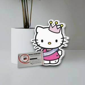 Plaques magnétiques en acrylique tendance et mignonnes pour extensions de cils, motif Princesse Hello Kitty, avec motifs Cœur, Diamant, Fleur, pour marque privée - Product Image 6