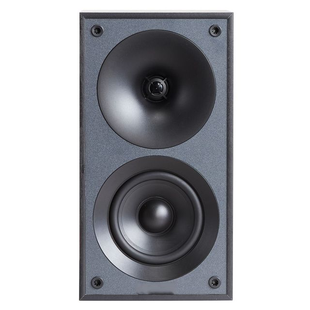Passive 300W Bookshelf Stereo Speakers with 4 Inch Woofer and 1 Inch Tweeter Detachable Grille 70Hz 20KHz