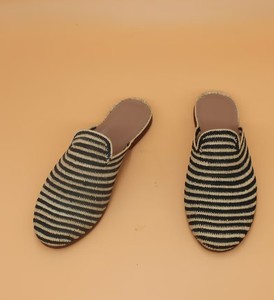 Handcrafted Raffia <b>Mules</b>: Marrakech Woven Moroccan Shoes - Product Image 2