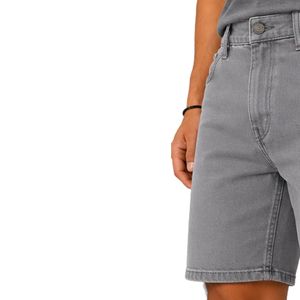 Pantalones Cortos de Mezclilla Grises Personalizados para Hombre, Casuales, de Verano, de Algodón, Corte Recto, Estampados, con Logotipo Personalizado, OEM, Ropa al por Mayor - Product Image 2