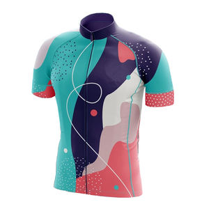 Ensemble de maillots de cyclisme pour hommes avec logo personnalisé, respirant, antibactérien, à séchage rapide, manches courtes, vêtements de sport - Product Image 4