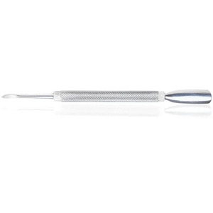 Pousse-cuticules professionnel de qualité supérieure pour salon et usage domestique, en acier inoxydable, double extrémité. - Product Image 4