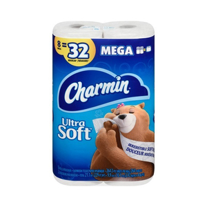 กระดาษชำระชาร์มิน อัลตร้า สตรอง เมก้าโรล 32 ม้วน/220 แผ่น 2 ชั้น เนื้อนุ่ม ไม่มีแกนกลาง 220 แผ่นต่อม้วน - Product Image 1