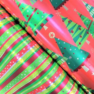 Factory Premium Luxury Custom Print <b>Christmas</b> Festival Metallized Foil Shine Gift <b>Wrapping</b> <b>Paper</b> <b>Roll</b> for Children Kid Gift Box - Product Image 3