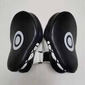 Guantes de boxeo curvos de cuero de lujo de alta calidad, hechos a medida, para entrenamiento de kickboxing AS-FP-39 - Product Image 2