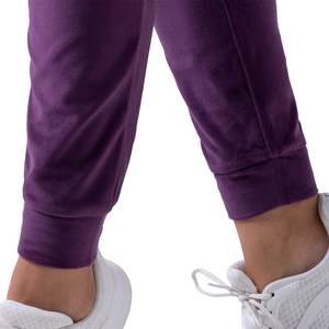Ensemble de survêtement décontracté pour filles, violet, à capuche, 100 % coton respirant, design 2-en-1, manches longues, couleur unie, coupe régulière, poches latérales, cordon de serrage - Product Image 3