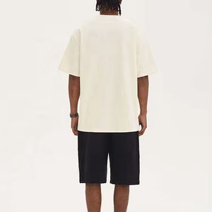 T-shirts décontractés pour hommes 100 % coton, respirants, à manches américaines, avec logo personnalisé, conception OEM USA - Product Image 3