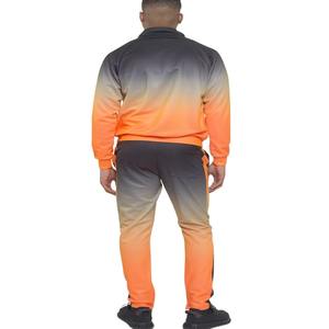 Custom Casual Solid <b>Track</b> <b>Suit</b> Men's Lightweight Warm Polyester Cotton Wholesale Custom Logo - Product Image 4