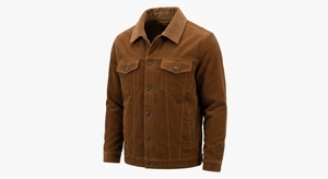 Men's Winter Corduroy Fleece <b>Lined</b> Jacket <b>Sherpa</b> Collar Casual Regular Fit Outdoor Coat - Product Image 4
