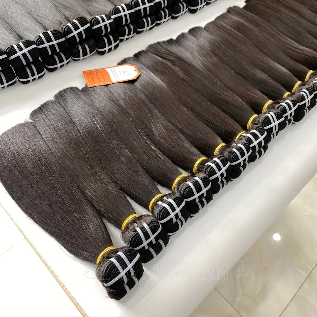 Cheap Price Weft Straight Hair Extensions Remy Raw Vietnamese Hair 100% Human Pure Raw Unprocessed Virgin Hair