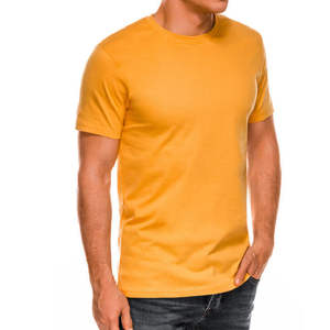 เสื้อยืดคุณภาพสูง 100% ผ้าฝ้าย แฟชั่นผู้ชาย สีพื้นเรียบง่าย เสื้อยืดแขนสั้นผู้ชาย สีเขียวมะนาว สำหรับฤดูร้อน - Product Image 4