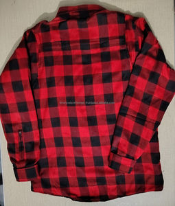 Biker Racing Shirt Green And Black Plaid Kevlar Lining Mesh Fabric With Shoulder Elbow <b>Back</b> Padding Brass Zipper - Product Image 2