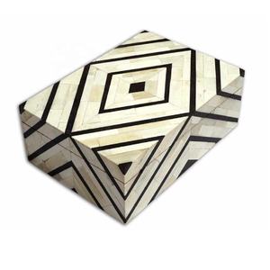 Caja con incrustaciones de hueso de diseño moderno, joyería de regalo para mujer, caja de regalo para pulsera, broche, almacenamiento, accesorios de joyería de moda, artesanía de Arte de hueso - Product Image 5