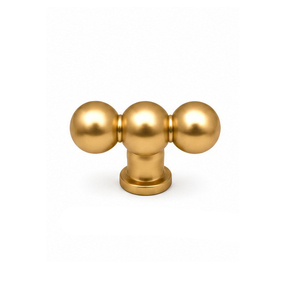 T-Shaped Black <b>Brass</b> Furniture <b>Knob</b> Minimalist Drawer Handle for Storage Closet Cabinet Hardware Durable Design - Product Image 4