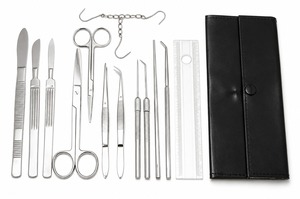 Kit de Instrumentos de Disección para Estudiantes, Acero Inoxidable, Certificado ISO, Juego de Entrenamiento Quirúrgico para Laboratorio de Biología y Anatomía, Aprobado por la CE - Product Image 1