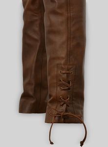 กางเกงหนังคาวบอยแบบผูกเชือก - Product Image 4