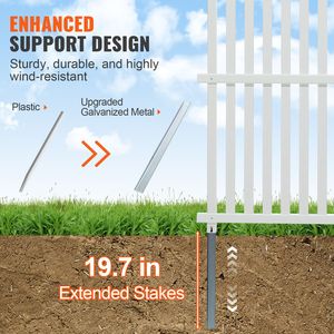 48\" W X 48\" H Vinyl Privacy Fence Panels Outdoor <b>Air</b> Conditioner Fence & Trash <b>Can</b> Pool Equipment Enclosure for Home & Office - Product Image 3