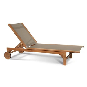 เตียงอาบแดดไม้สักดีไซน์ทันสมัยสำหรับตกแต่งบ้าน - Product Image 5