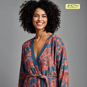 JE2055 Wholesale JIMORY Brand Custom 2025 Women and Children's Clothing Fleece Solid <b>Pattern</b> <b>Dress</b> and Cardigan <b>UK</b> Cotton - Product Image 4