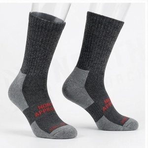 Crew <b>Socks</b> Geometric Pattern Blue <b>Breathable</b> Running <b>Socks</b> for Adults Spring Season - Product Image 3